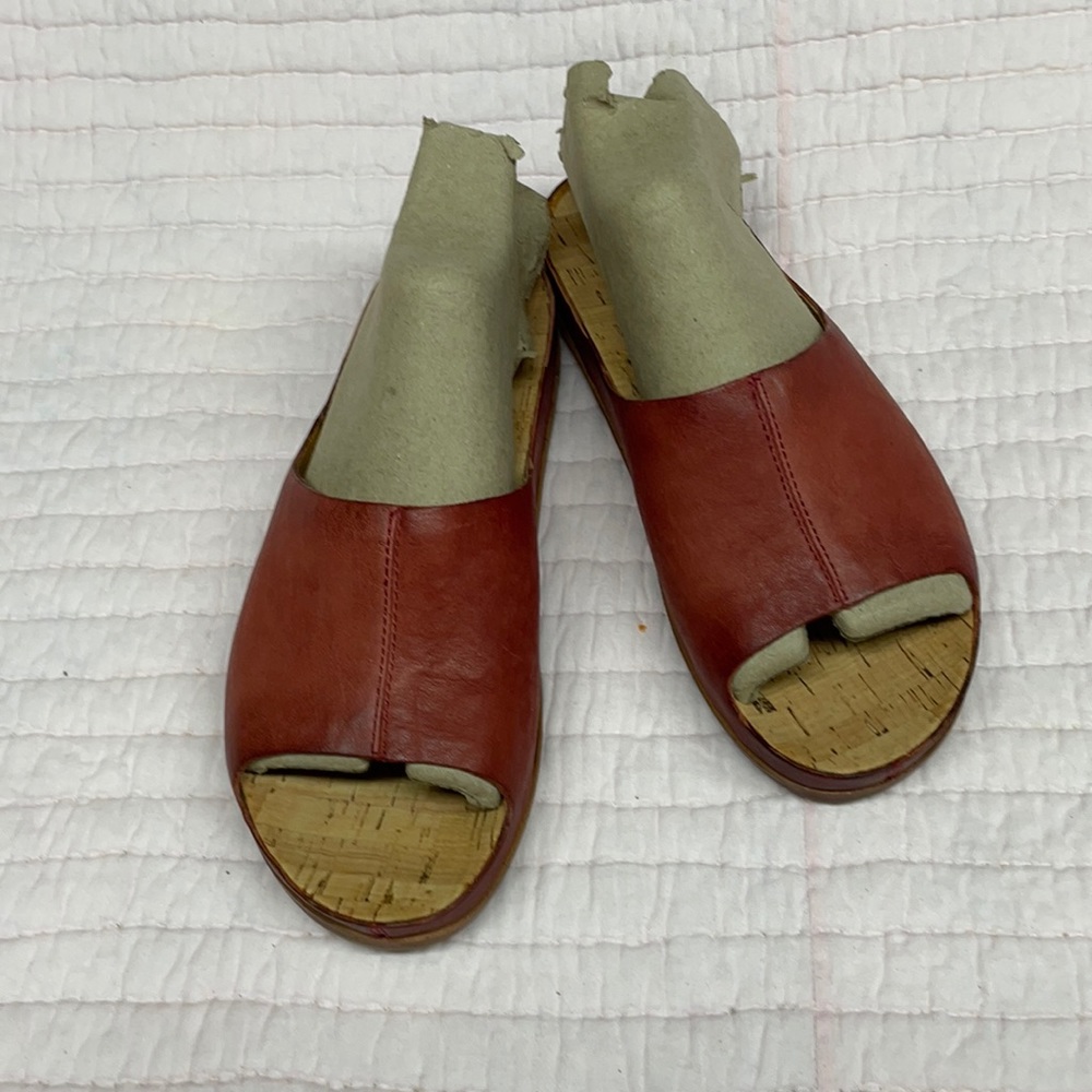 COPY - Kork-Ease Tutsi Leather Slides Shoes Size 7